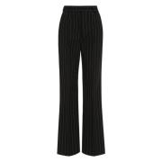 Pin-striped Wool Trousers Dolce & Gabbana , Black , Dames