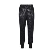 Lurex Joggers met Geribbelde Enkelboeien Stella McCartney , Black , Da...