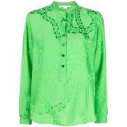 Casual Katoenen Overhemd voor Mannen Stella McCartney , Green , Dames