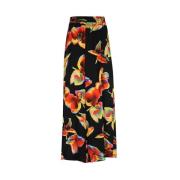 Zijden Elastische Taillebroek Alexander McQueen , Multicolor , Dames