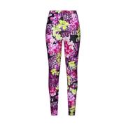 Stijlvolle Leggings voor Vrouwen Versace , Multicolor , Dames