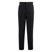 Klassieke broek van zuivere wol Versace , Black , Heren