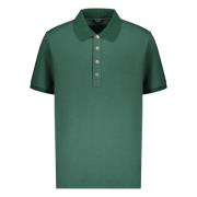 Klassieke Katoenen Polo Shirt Balmain , Green , Heren