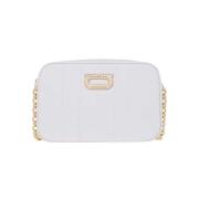 Stijlvolle Leren Crossbody Tas Salvatore Ferragamo , White , Dames