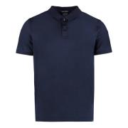 Katoenen poloshirt met zijsplitten Paul & Shark , Blue , Heren