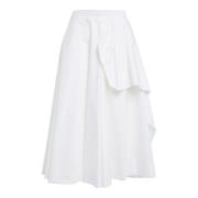 Elegante Zwarte Rok voor Vrouwen Alexander McQueen , White , Dames