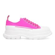 Chunky Leren Sneakers Alexander McQueen , Pink , Dames