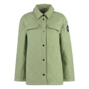 Gewatteerd Nylon Overshirt Canada Goose , Green , Dames