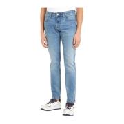 Blauwe Slim Scanton Jeans Tommy Jeans , Blue , Heren