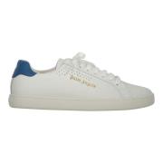 Leren Tennissneakers met Contrasterende Hiel Palm Angels , White , Her...