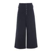 Wabi Culotte Broek Zwart Bitte Kai Rand , Black , Dames