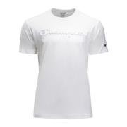 Heren T-shirt, 100% katoen, wit Champion , White , Heren