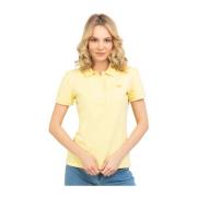 Gele Slim Fit Polo Shirt Lacoste , Yellow , Dames