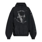 Sweatshirt met logo Vetements , Black , Heren