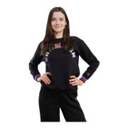 Dames Sweatshirt Zwart Champion , Black , Dames