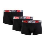 Heren Boxershorts 3-Pack Zwart Diesel , Black , Heren