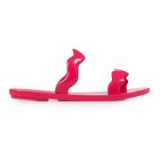 Stijlvolle donkerroze sandalen Melissa , Pink , Dames