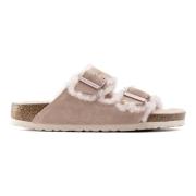 Shearling Arizona Sandalen Birkenstock , Pink , Dames