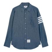 Lange mouwen overhemd Thom Browne , Blue , Heren