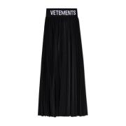 Geplooide rok Vetements , Black , Dames