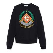 Sweatshirt met logo Casablanca , Black , Heren