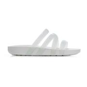 Glanzende Strappy Sandalen Crocs , White , Heren