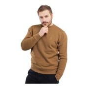 Heren Sweatshirt Ronde Hals Lange Mouw Hugo Boss , Brown , Heren