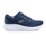 Navy Blauwe Damessneakers Skechers , Blue , Dames