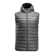 Heren Hooded Puffer Vest Jott , Gray , Heren