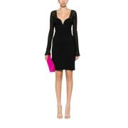 Zwarte Elegante Jurk Genny , Black , Dames