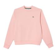 Dames Color Block Sweatshirt Lacoste , Pink , Dames