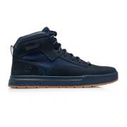 Heren Leren Schoenen Marineblauw Timberland , Blue , Heren