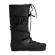 Dames Regenlaarzen, Waterdicht, Hoog Schaft Moon Boot , Black , Dames