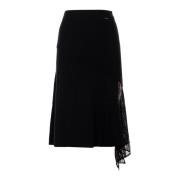 Elegante Zwarte Rok Liu Jo , Black , Dames