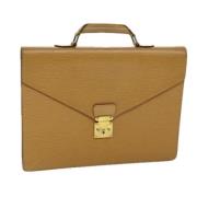 Pre-owned Leather louis-vuitton-bags Louis Vuitton Vintage , Beige , D...