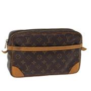 Pre-owned Canvas clutches Louis Vuitton Vintage , Brown , Dames