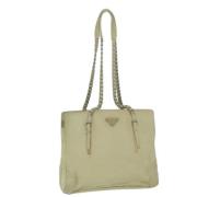 Pre-owned Nylon totes Prada Vintage , Beige , Dames