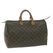 Pre-owned Canvas handbags Louis Vuitton Vintage , Brown , Dames