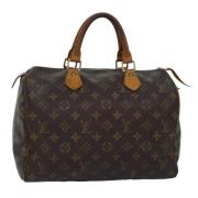 Pre-owned Canvas handbags Louis Vuitton Vintage , Brown , Dames