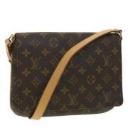 Pre-owned Canvas shoulder-bags Louis Vuitton Vintage , Brown , Dames