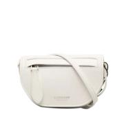 Pre-owned Leather crossbody-bags Burberry Vintage , White , Dames