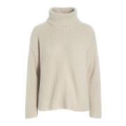 Gamine Knit Coltrui Trui Ivory Bitte Kai Rand , Beige , Dames