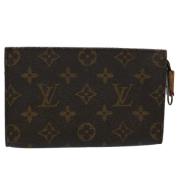 Pre-owned Canvas clutches Louis Vuitton Vintage , Brown , Dames