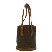 Pre-owned Canvas shoulder-bags Louis Vuitton Vintage , Brown , Dames