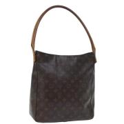 Pre-owned Canvas handbags Louis Vuitton Vintage , Brown , Dames