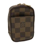 Pre-owned Canvas pouches Louis Vuitton Vintage , Brown , Dames