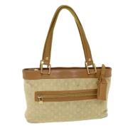 Pre-owned Canvas handbags Louis Vuitton Vintage , Beige , Dames