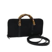 Pre-owned Nylon handbags Gucci Vintage , Black , Dames