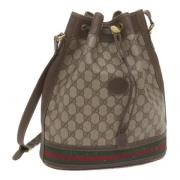 Pre-owned Canvas gucci-bags Gucci Vintage , Beige , Dames