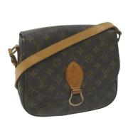 Pre-owned Canvas shoulder-bags Louis Vuitton Vintage , Brown , Dames